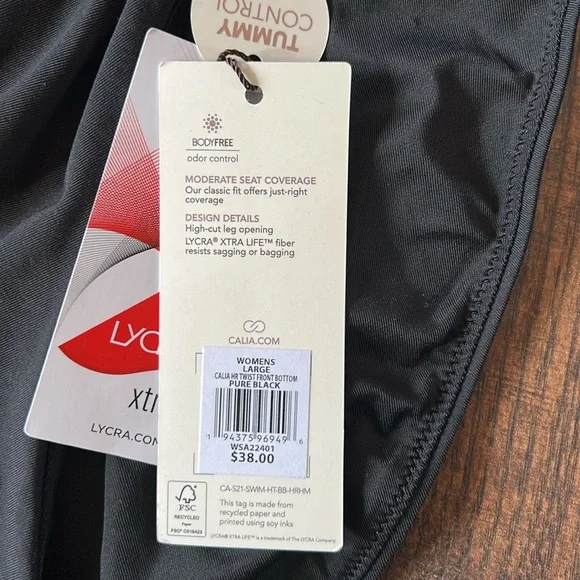 NWT Calia Color Block Twist Front Bikini - Picture 5 of 9